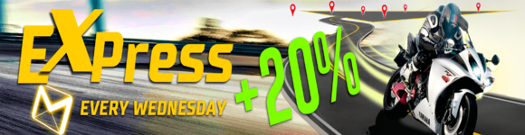 +20% để chiến thắng Express mỗi tuần!