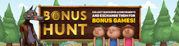 Hunt tiền thưởng trên các khe cắm Quickspin